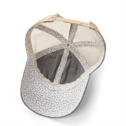 UNHINGED Embroidered Washed Mesh-Back Cap | Funny Ponytail Baseball Hat | Casual Women's Cap