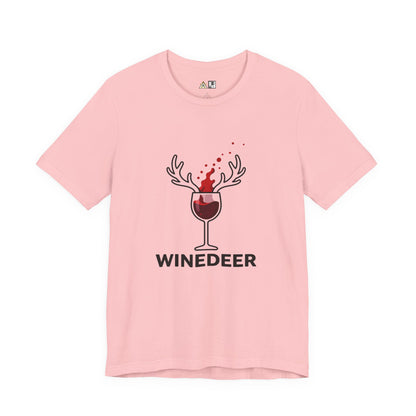 Wine Deer Authority – Unisex Bold Graphic Streetwear Tee