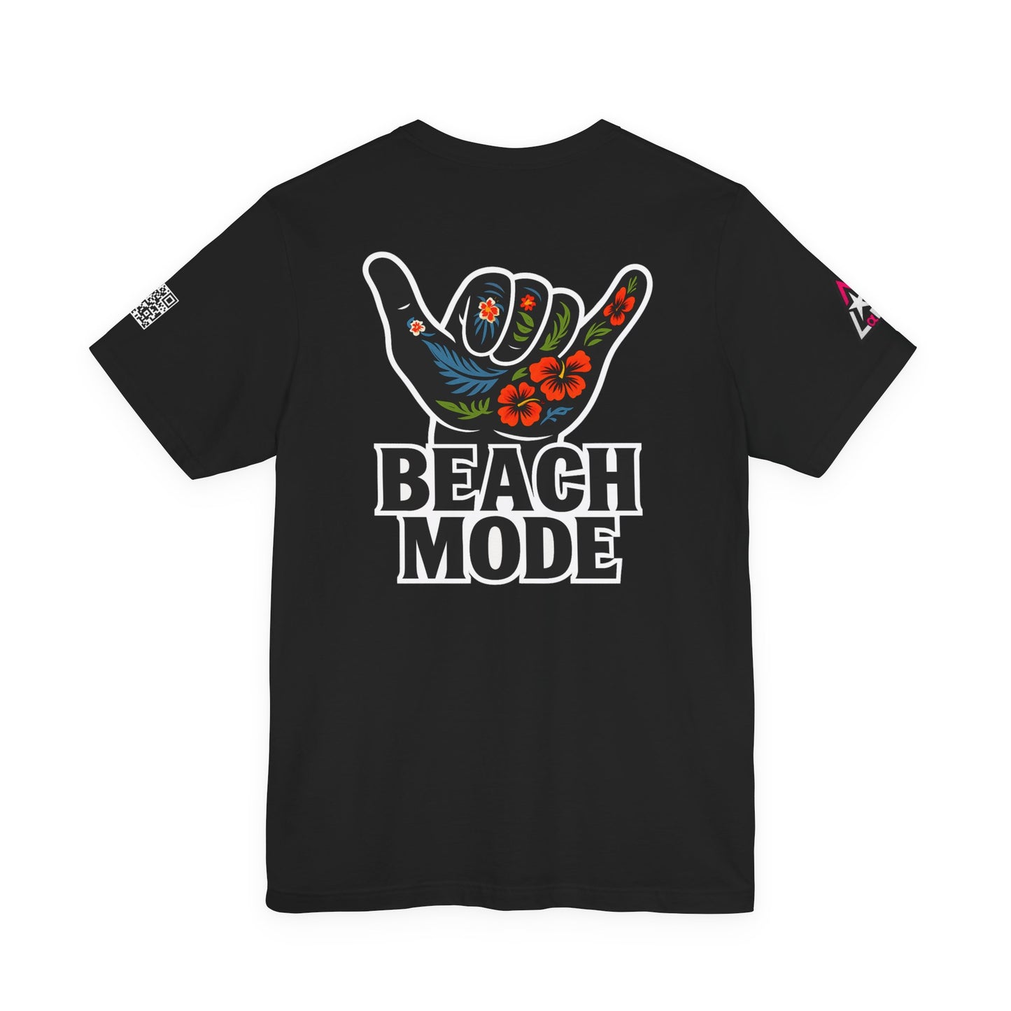 Beach Mode Graphic T-Shirt | Shaka Hand Tropical Tee | Summer Streetwear