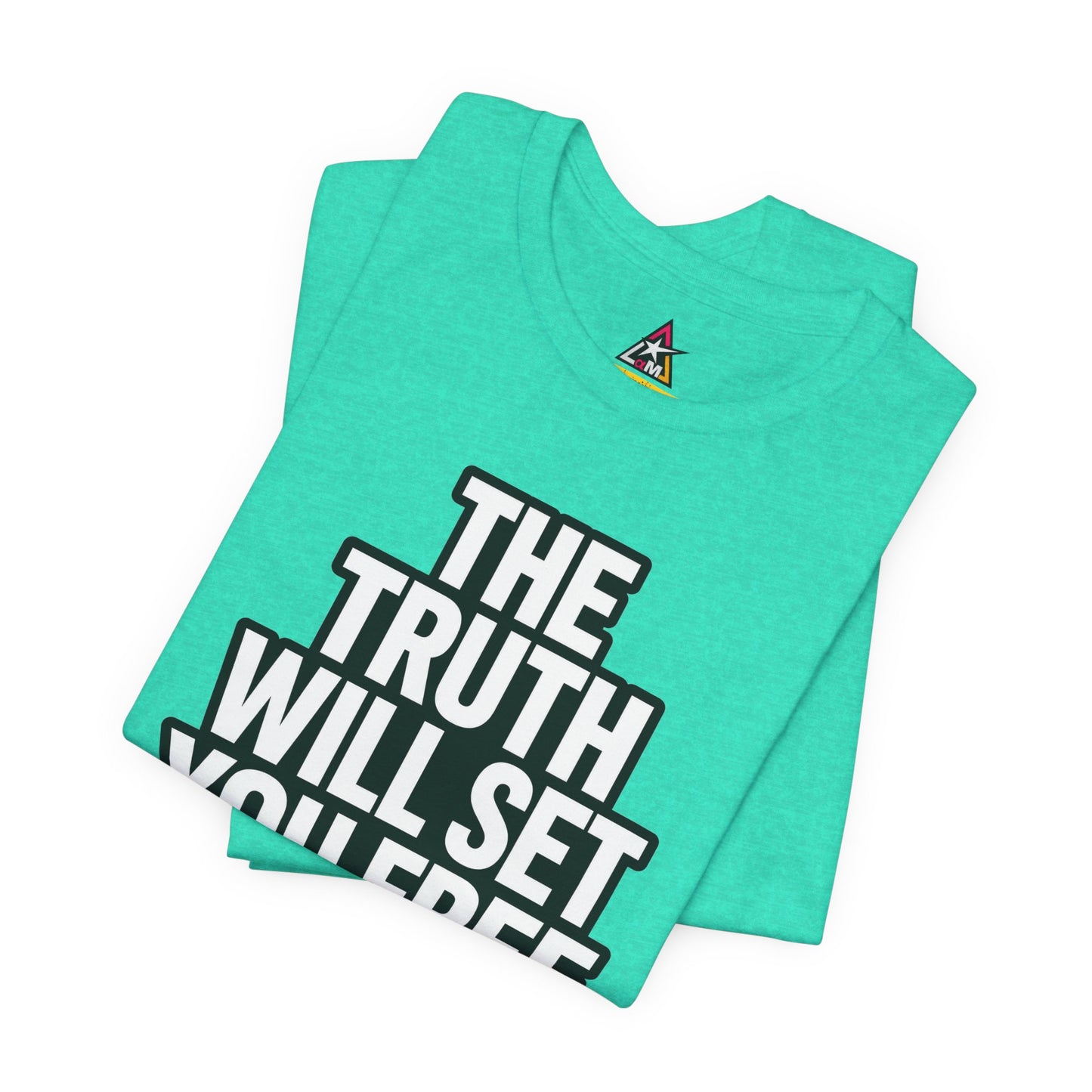 The Truth Will Set You Free Graphic T-Shirt | John 8:32 Bible Verse Tee | Christian Streetwear