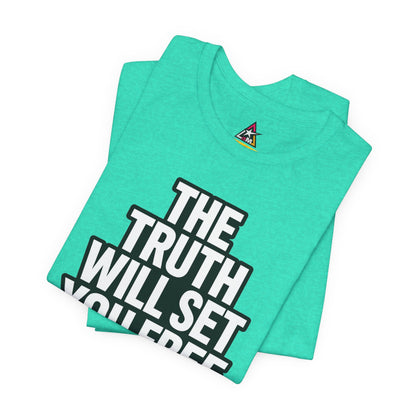 The Truth Will Set You Free Graphic T-Shirt | John 8:32 Bible Verse Tee | Christian Streetwear