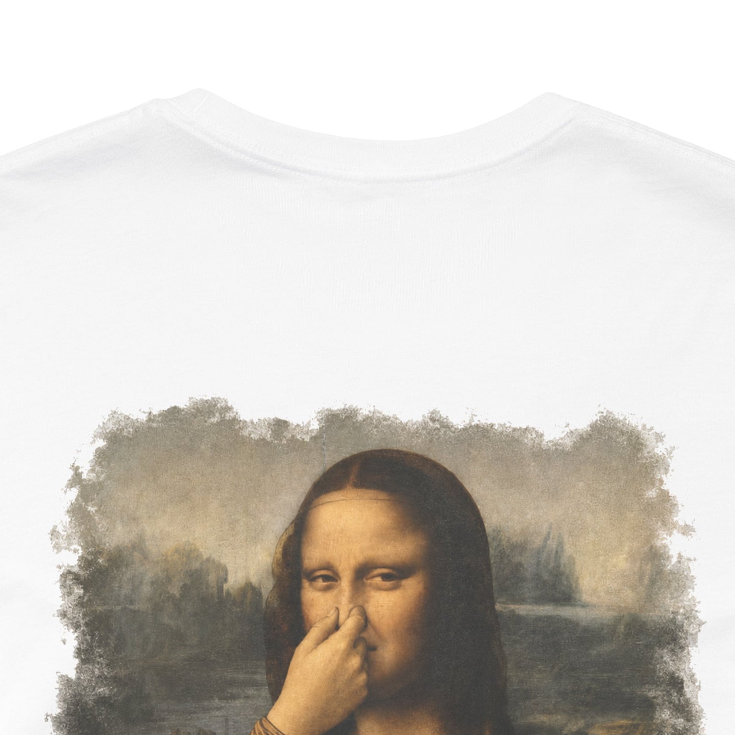 Something Smells Like Bullshit Graphic T-Shirt | Mona Lisa Parody Tee