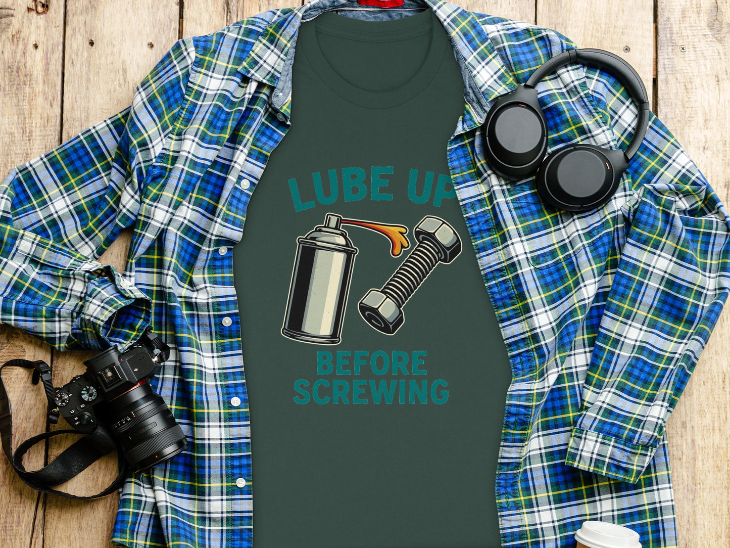 Lube Up Before Screwing Funny Graphic Shirt product type
