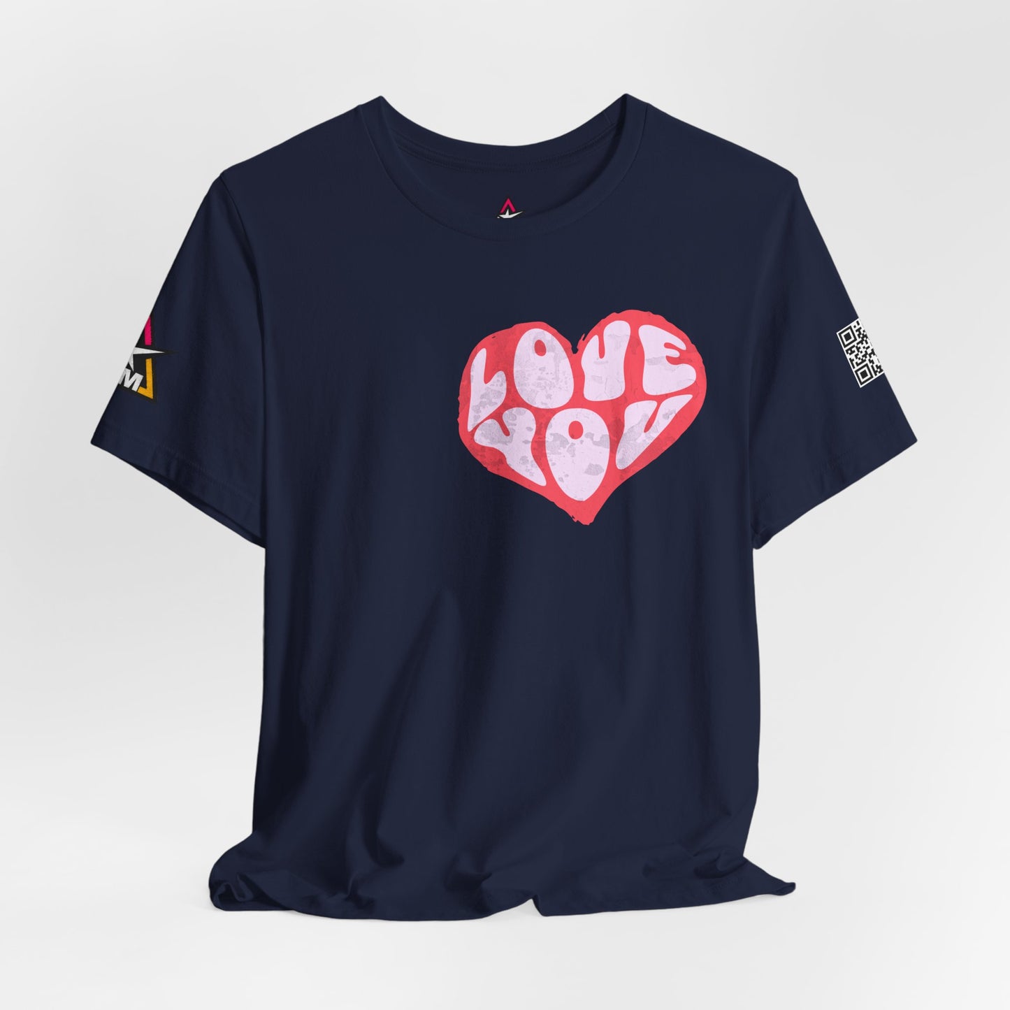Love You Graphic T-Shirt | Heart Graphic Tee | Cute Retro Streetwear Shirt