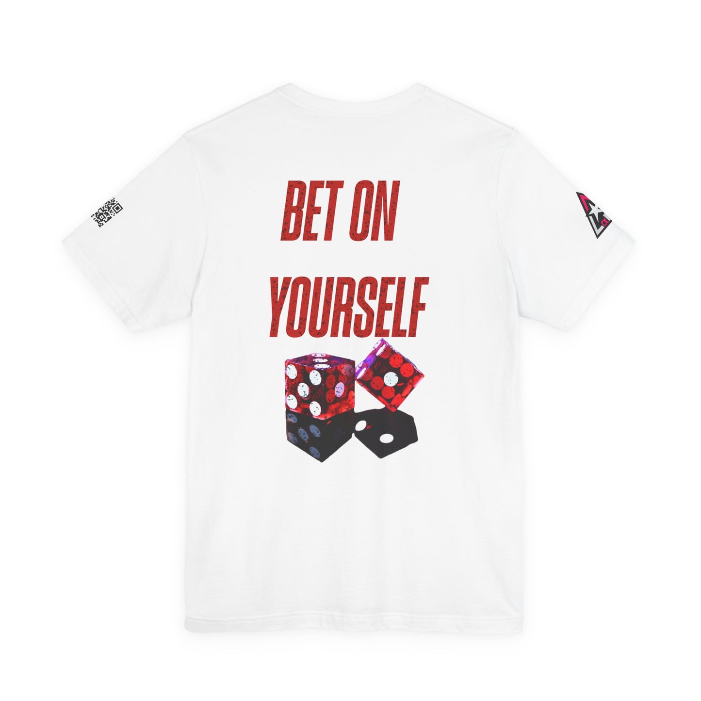 BET ON YOURSELF Graphic T-Shirt | Motivational Streetwear Tee | Dice Graphic Shirt