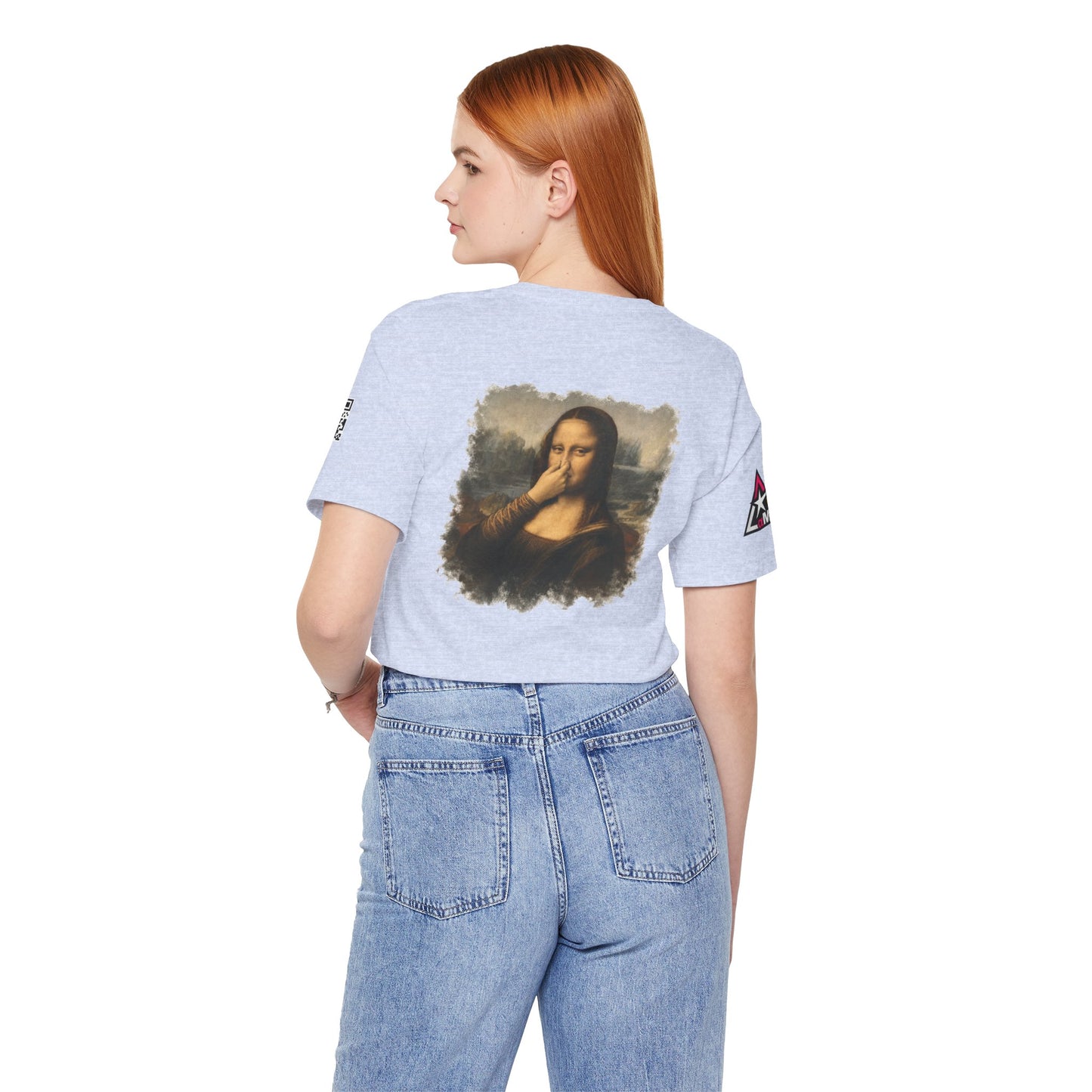 Something Smells Like Bullshit Graphic T-Shirt | Mona Lisa Parody Tee