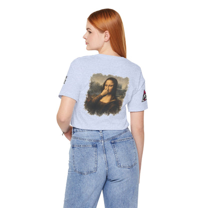 Something Smells Like Bullshit Graphic T-Shirt | Mona Lisa Parody Tee