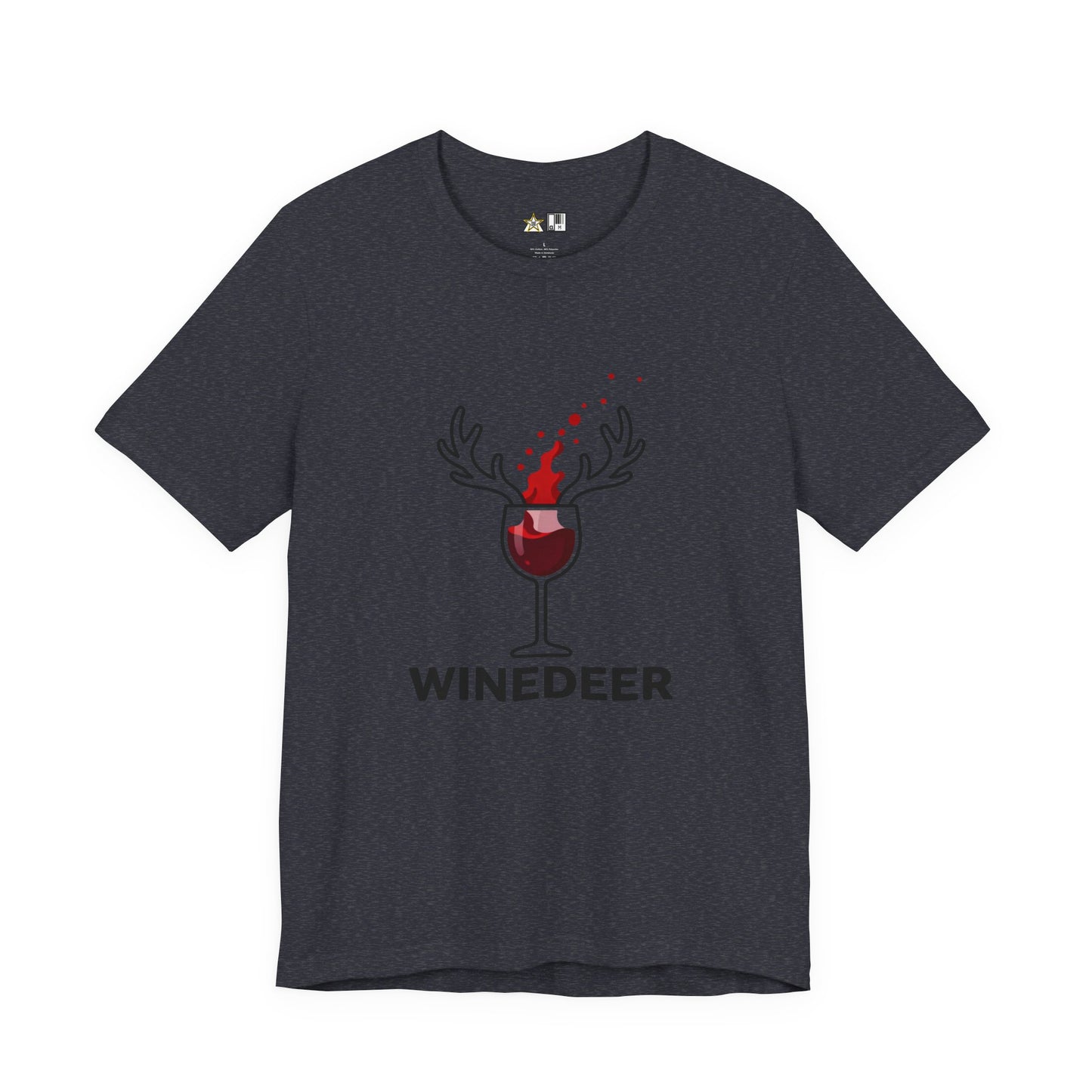 Wine Deer Authority – Unisex Bold Graphic Streetwear Tee