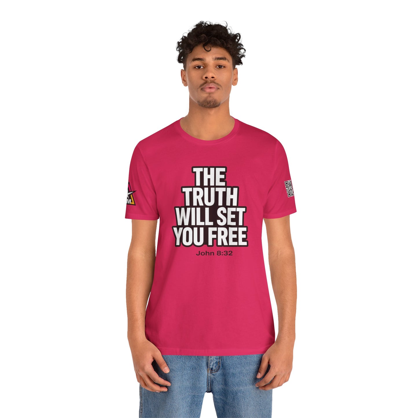 The Truth Will Set You Free Graphic T-Shirt | John 8:32 Christian Tee | Faith Streetwear Shirt