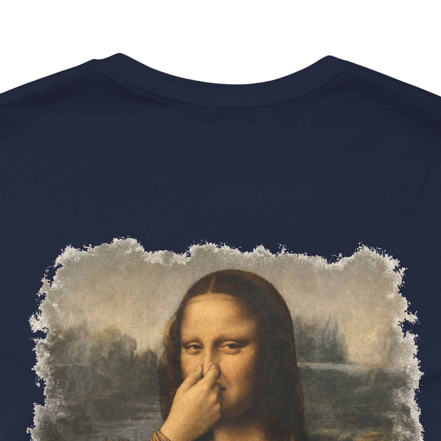Something Smells Like Bullshit Graphic T-Shirt | Mona Lisa Parody Tee