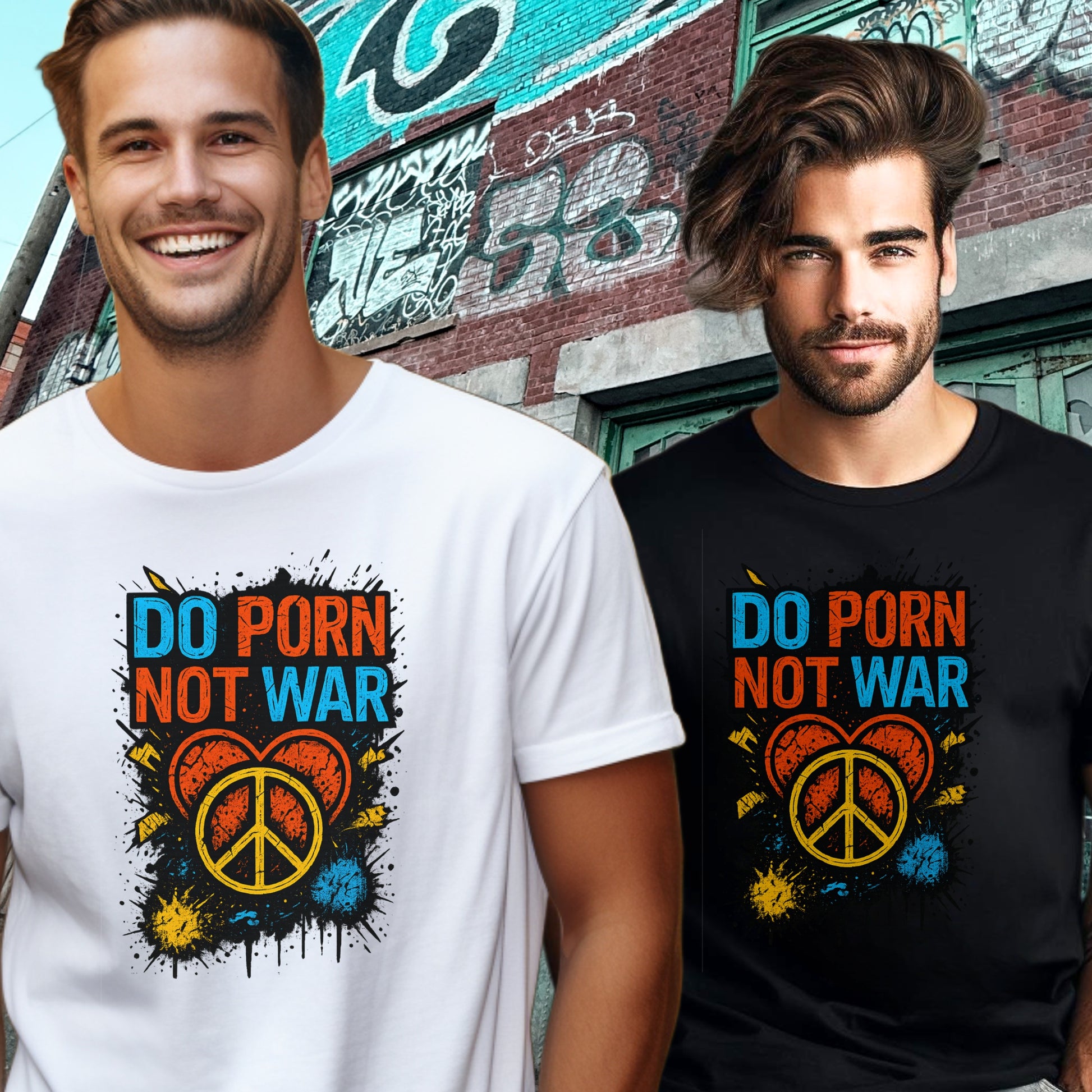 Do Porn Not War Graphic Peace Design Shirt product