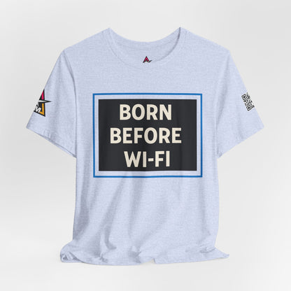 BORN BEFORE WI-FI | Funny Retro Graphic Tee | Gen X & Millennial Streetwear