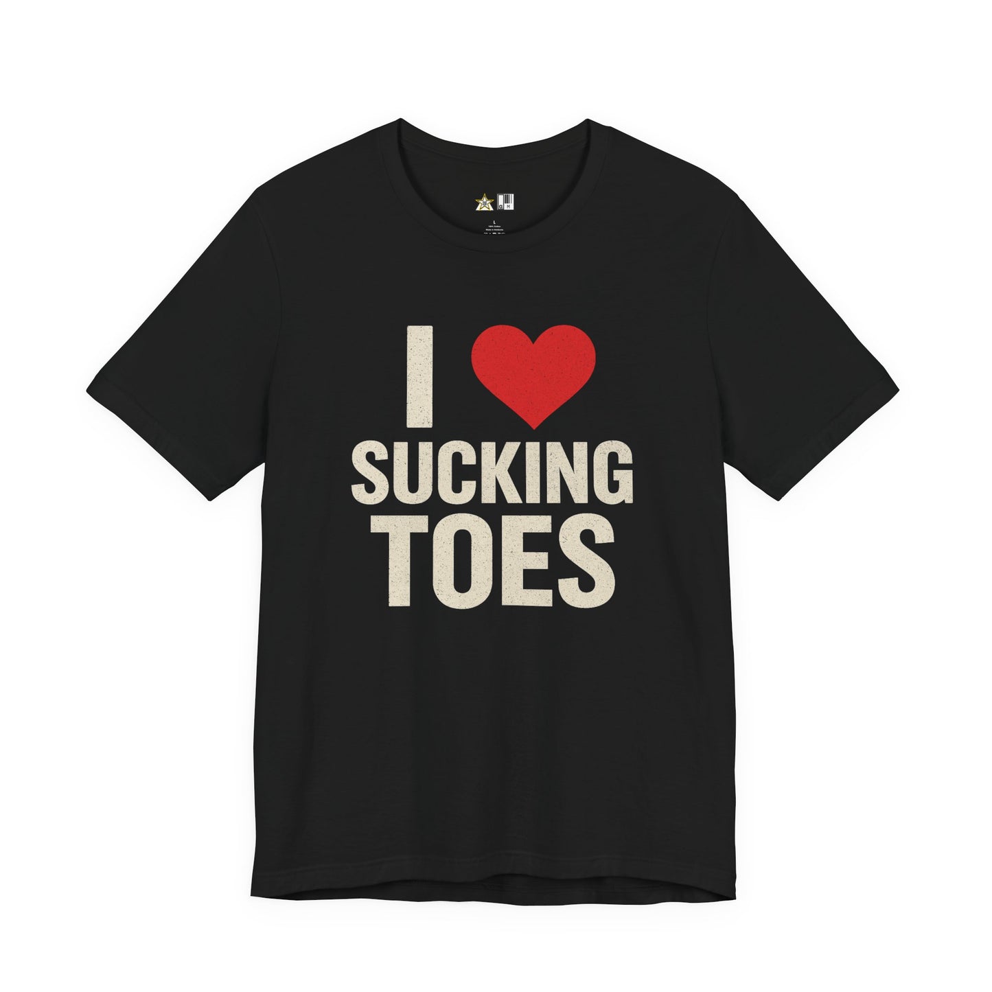 I ♥ SUCKING TOES Unapologetic Fetish Humor – Unisex Streetwear Graphic Tee
