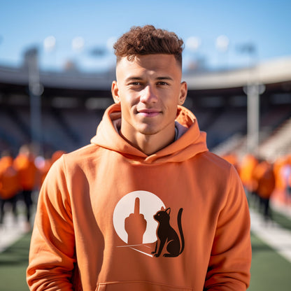 Unique Design Middle Finger Cat Hoodie