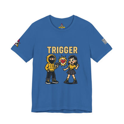 Trigger Graphic T-Shirt | Funny Dating Tee | Toxic Love Streetwear  TRIGGER