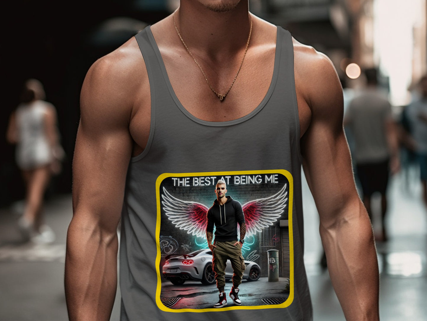 The Best At Being Me Angel Wing Graphic Tank product