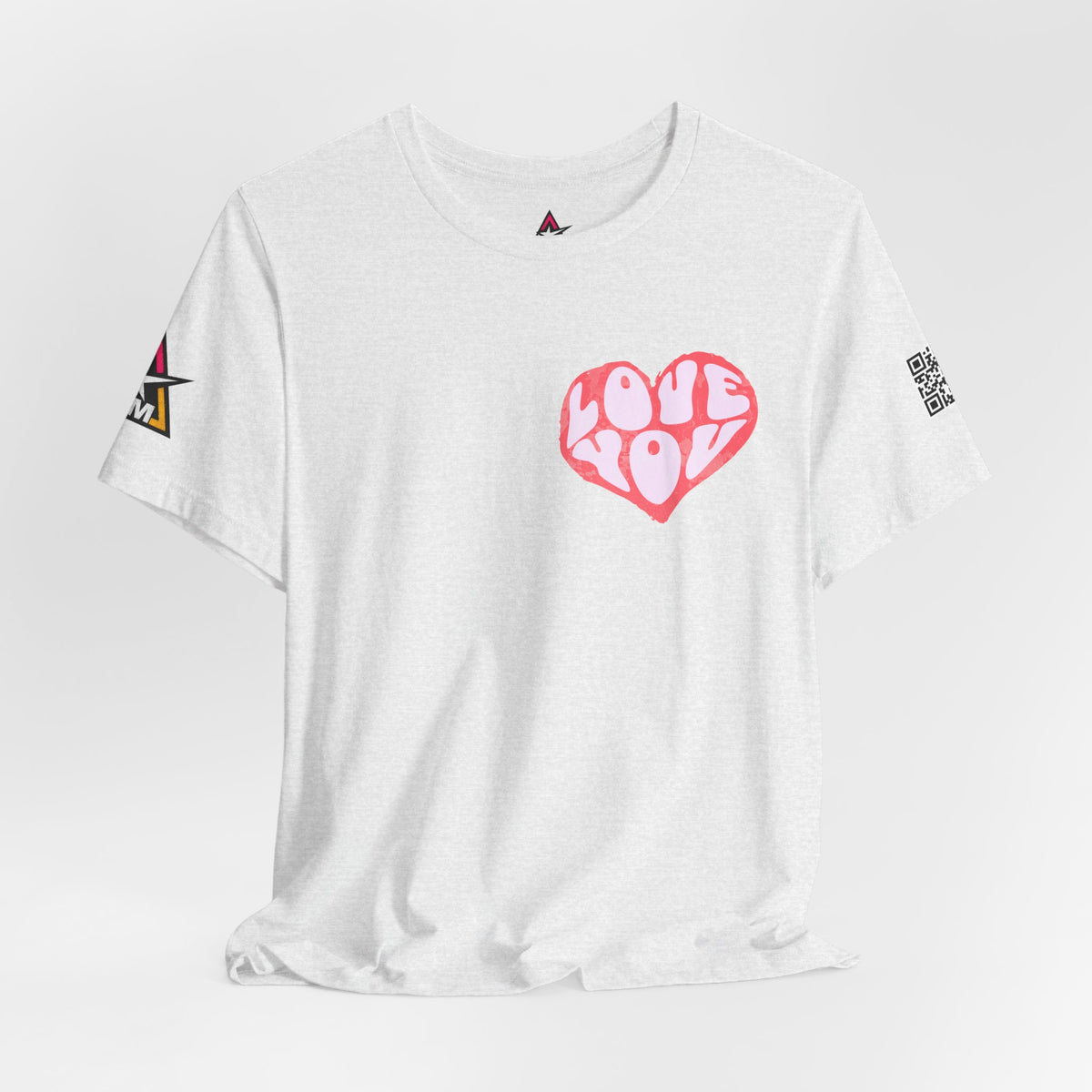 Love You Graphic T-Shirt | Heart Graphic Tee | Cute Retro Streetwear Shirt