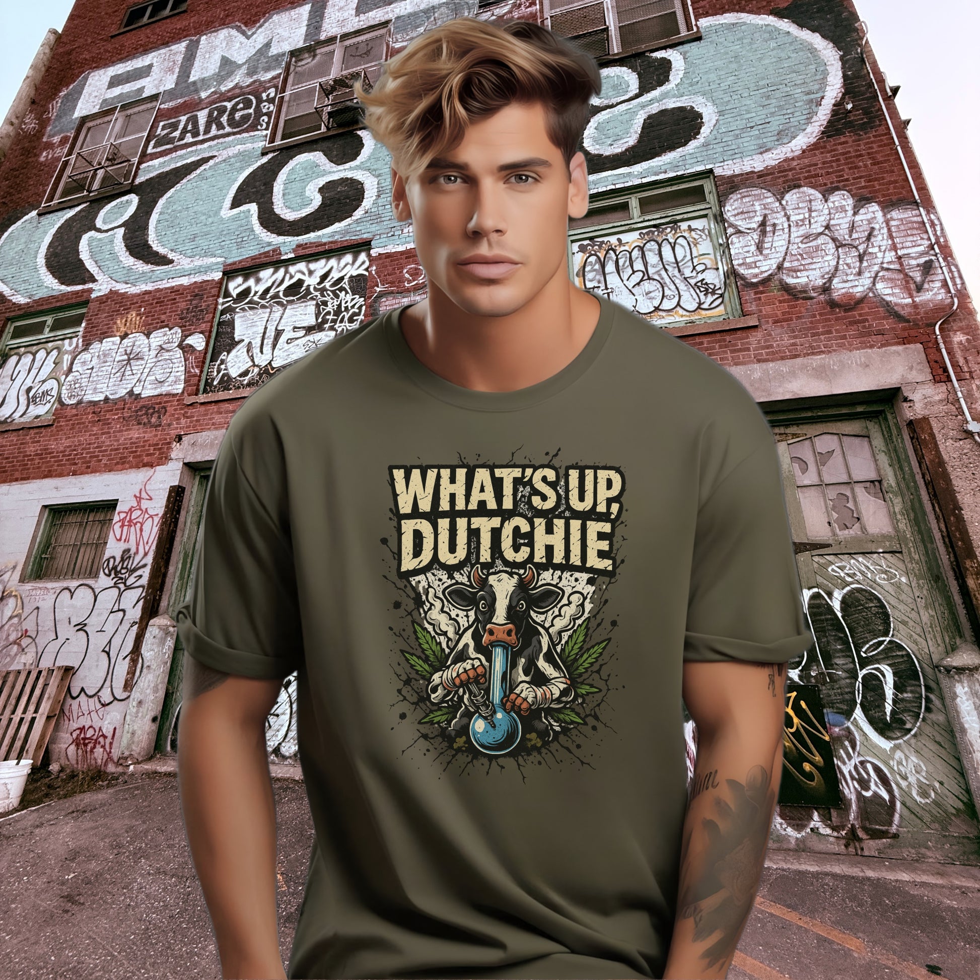 What's Up Dutchie T-Shirt Casual Graphic product