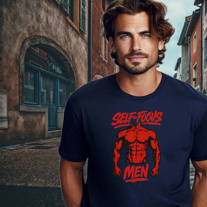 Self Focus Men Graphic Teeshirt for Fitness Enthusiasts