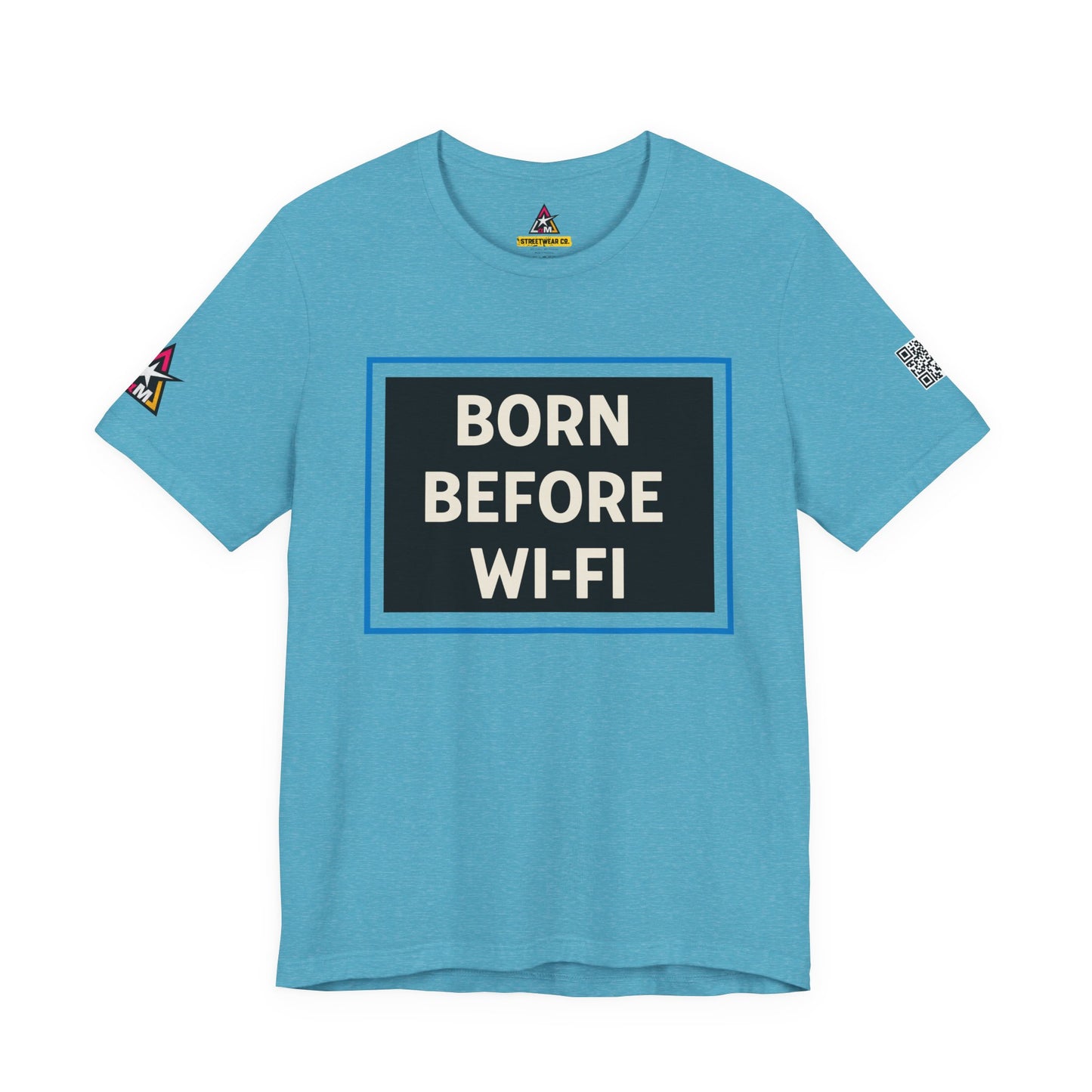 BORN BEFORE WI-FI | Funny Retro Graphic Tee | Gen X & Millennial Streetwear