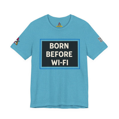 BORN BEFORE WI-FI | Funny Retro Graphic Tee | Gen X & Millennial Streetwear
