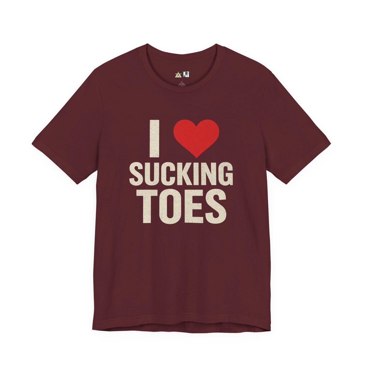 I ♥ SUCKING TOES Unapologetic Fetish Humor – Unisex Streetwear Graphic Tee