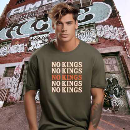 No Kings Statement Tee with Bold Urban Design
