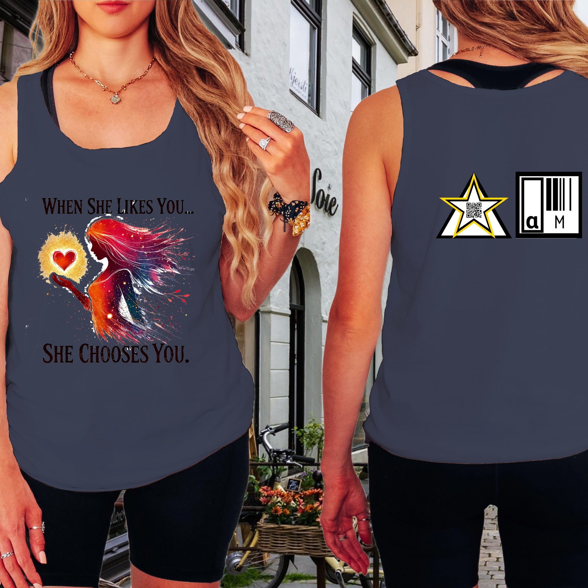Inspirational When She Likes You Tank Top product type