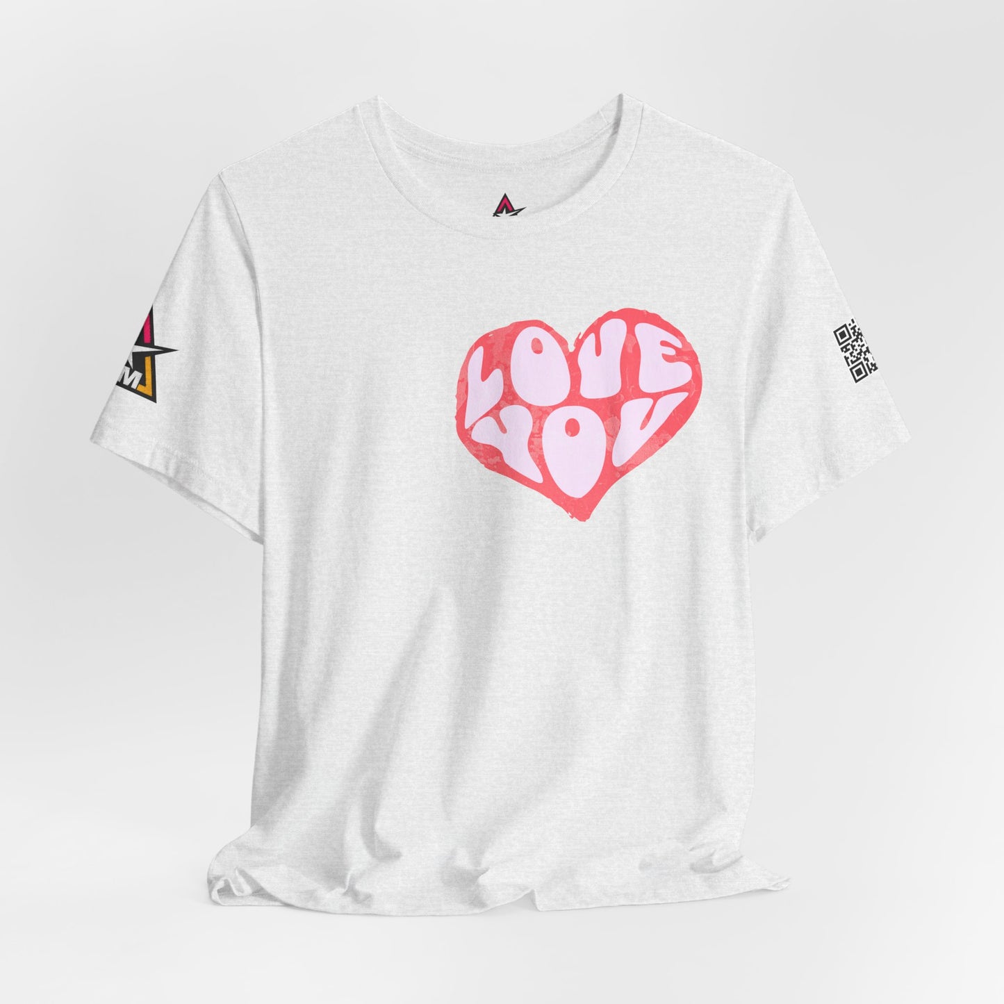 Love You Graphic T-Shirt | Heart Graphic Tee | Cute Retro Streetwear Shirt