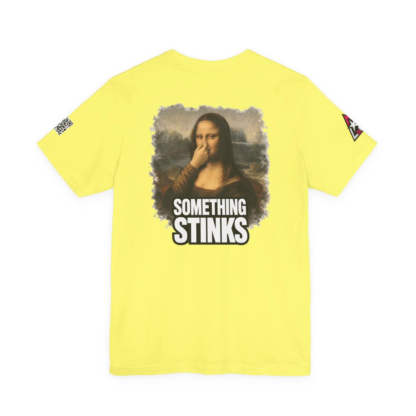 Something Stinks – Funny Mona Lisa Parody Graphic Tee