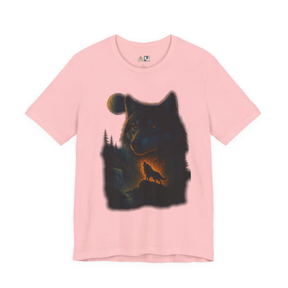 Midnight Wolf Instinct Tee – Unisex Streetwear Graphic Tee