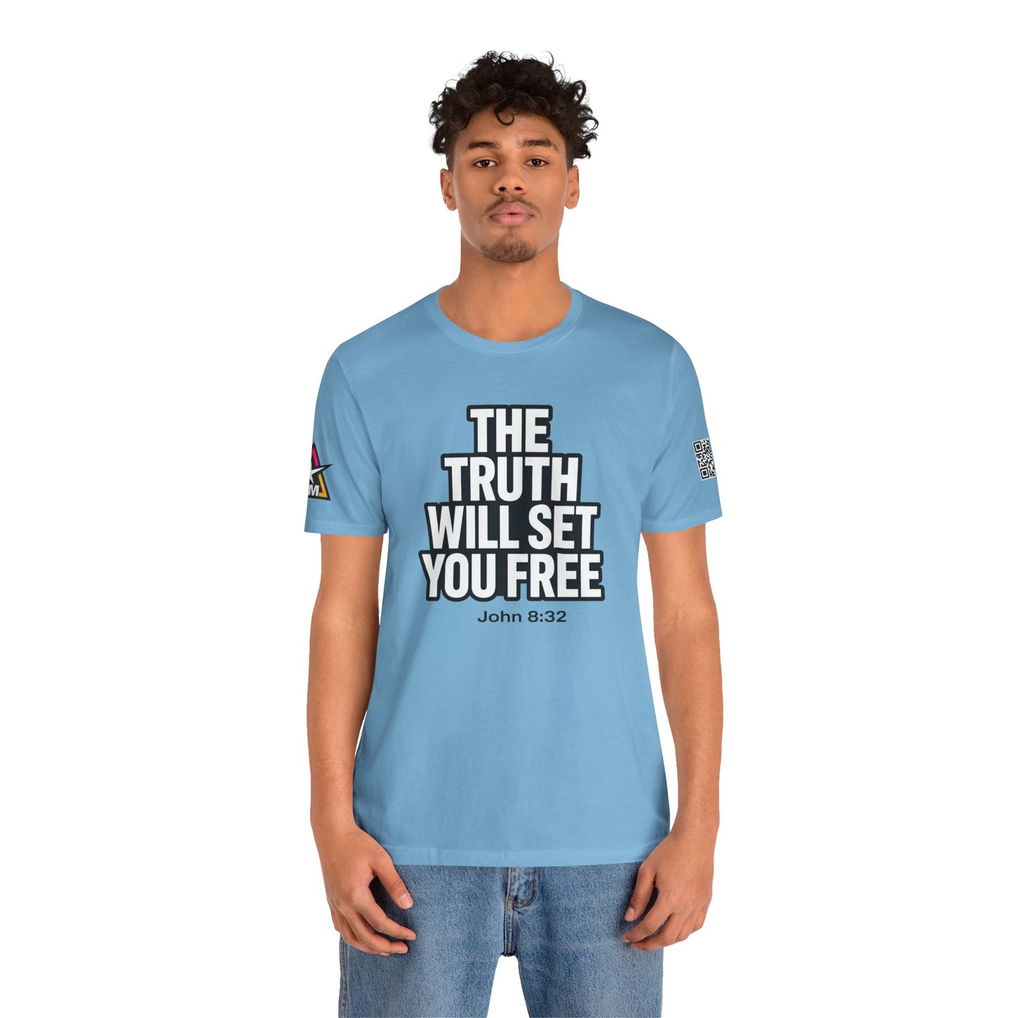 The Truth Will Set You Free Graphic T-Shirt | John 8:32 Christian Tee | Faith Streetwear Shirt