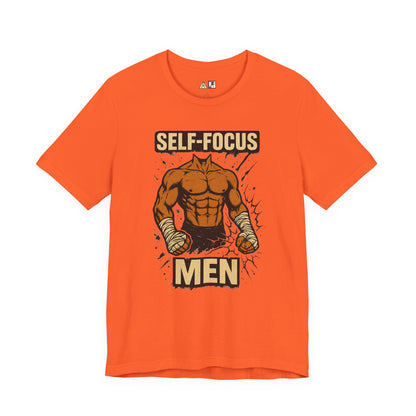 Fighter Self-Focus Men Muscle Power – Unisex Streetwear Graphic Tee