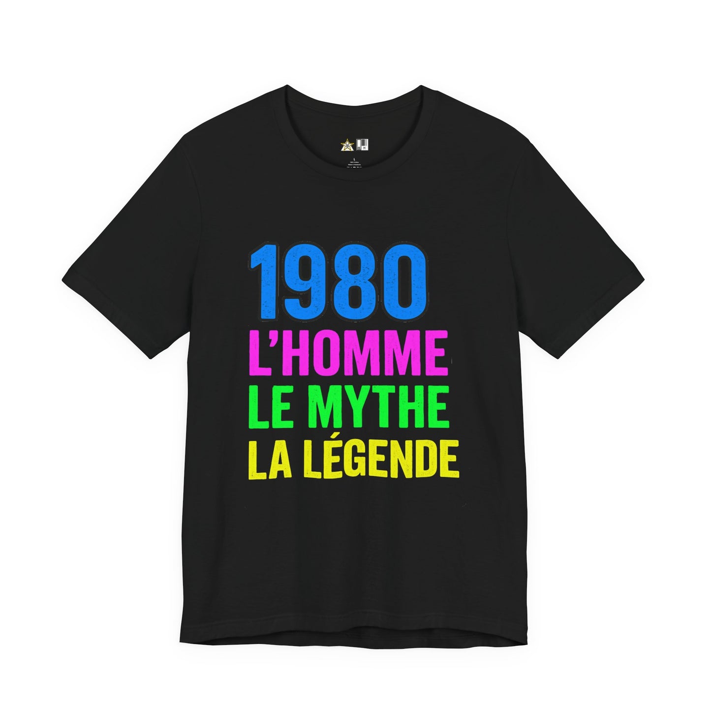 Born a Legend Since 1980 (editable French)– Unisex Streetwear Graphic Tee