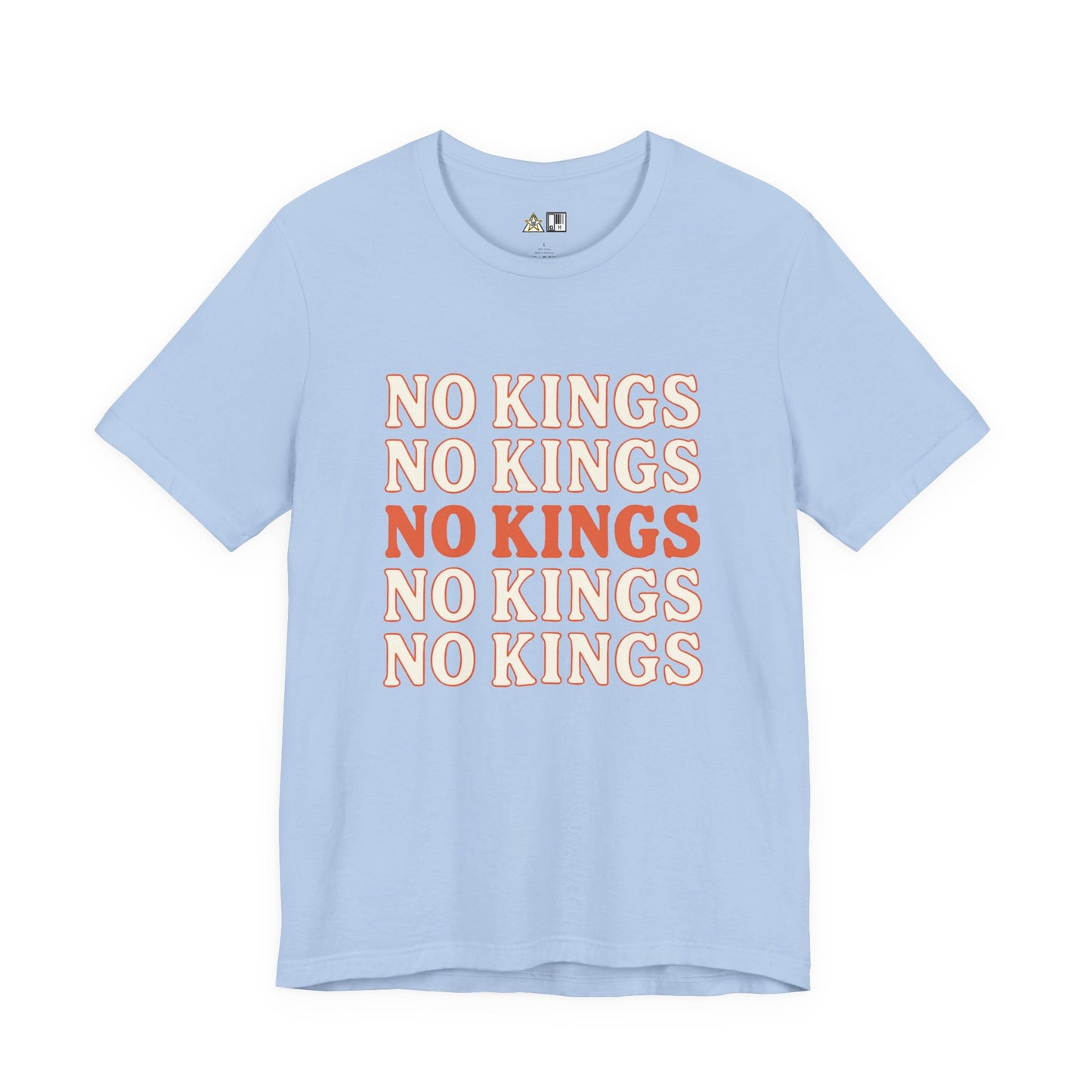 No Kings Pattern Dominance – Unisex Streetwear Graphic Tee