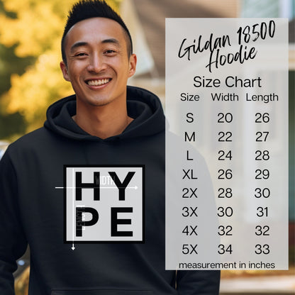 Stylish Gildan 18500 Hoodie with Trendy Design
