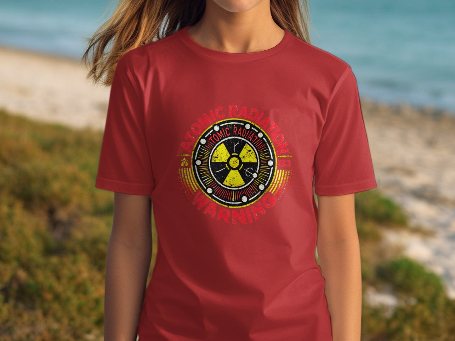 Atomic Radiation Warning Graphic T-shirt product