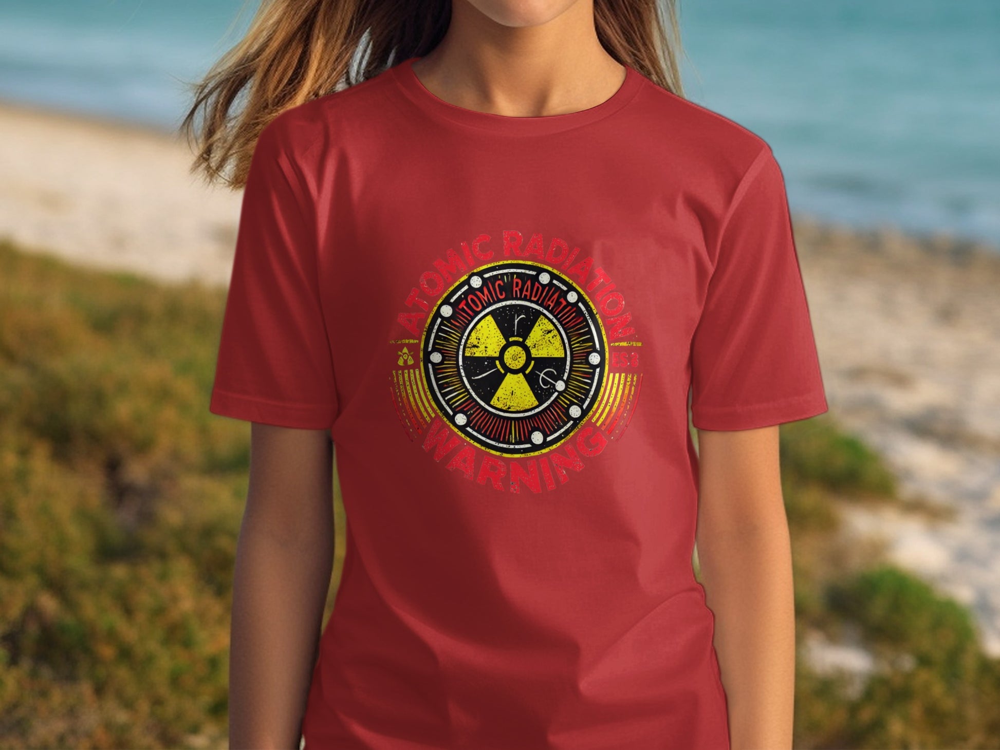 Atomic Radiation Warning Graphic T-shirt product