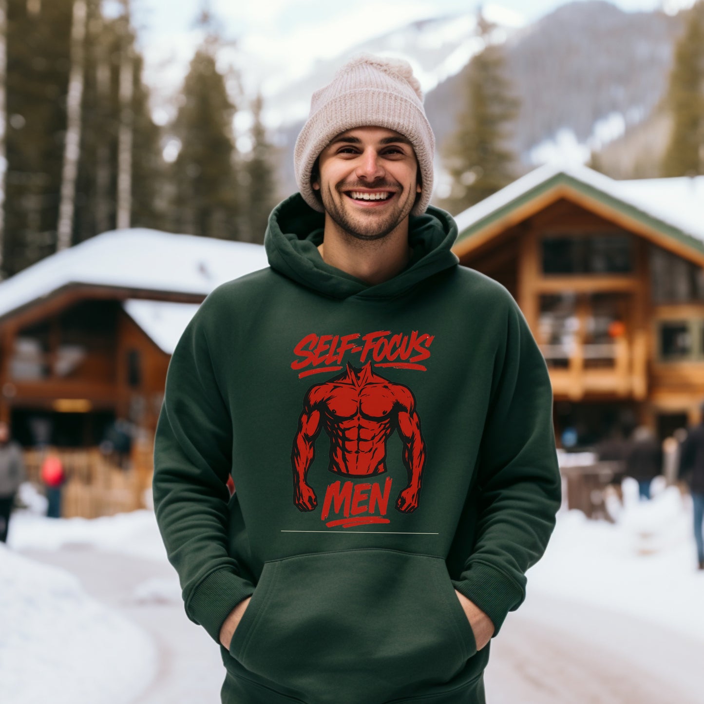 SELF-FOCUS MEN Hooded Winter Outdoor Casual product type
