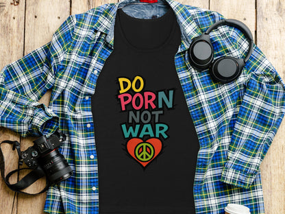 Do Porn Not War with Heart Peace Sign T-shirt product