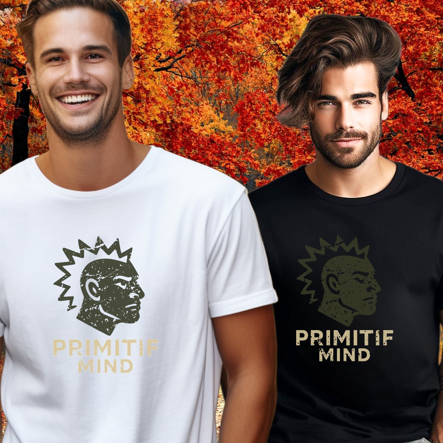 Primifit Mind Graphic Tee with Unique Tribal Design product