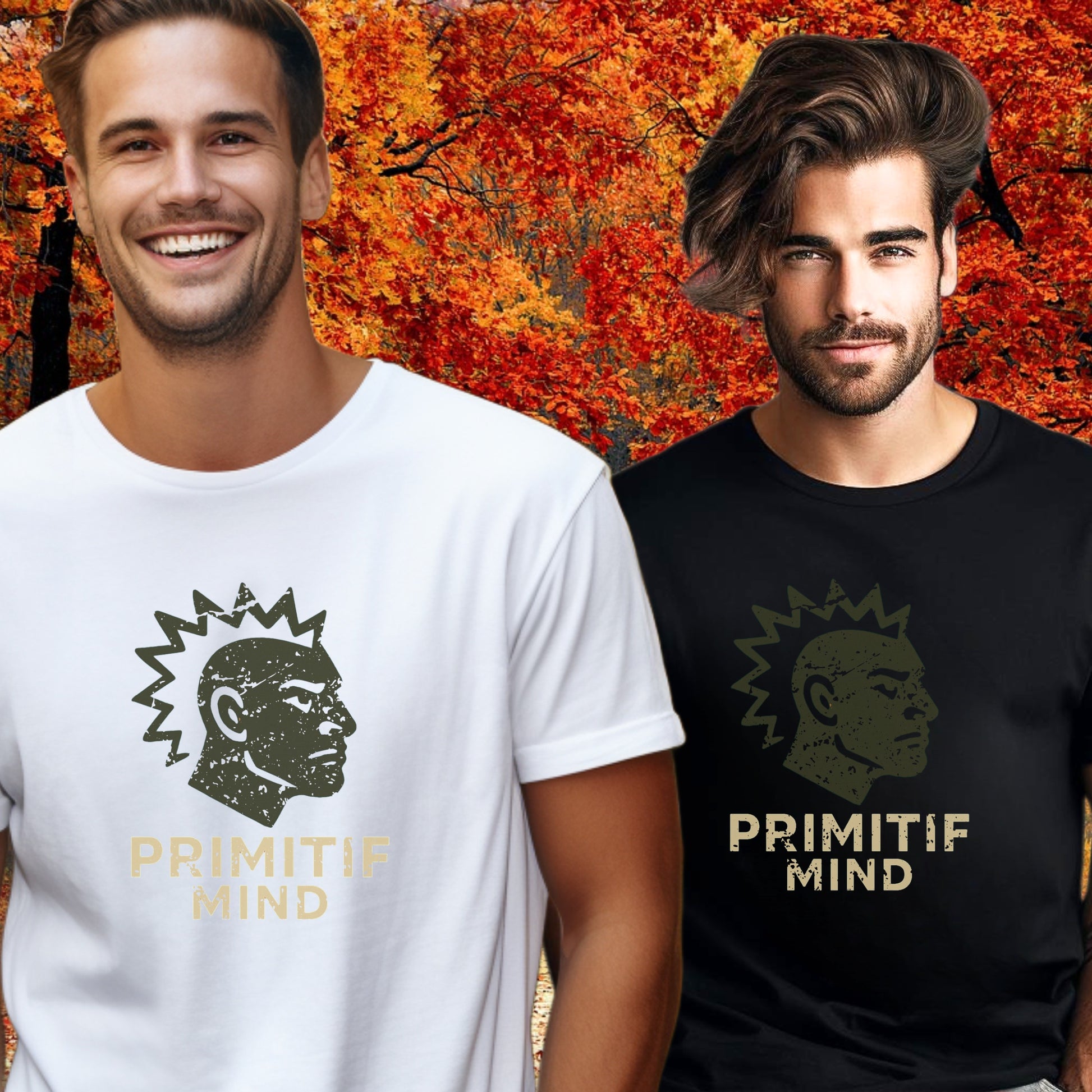 Primifit Mind Graphic Tee with Unique Tribal Design product