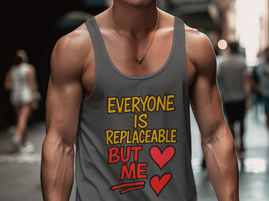 Everyone Is Replaceable But Me Tank Top product type