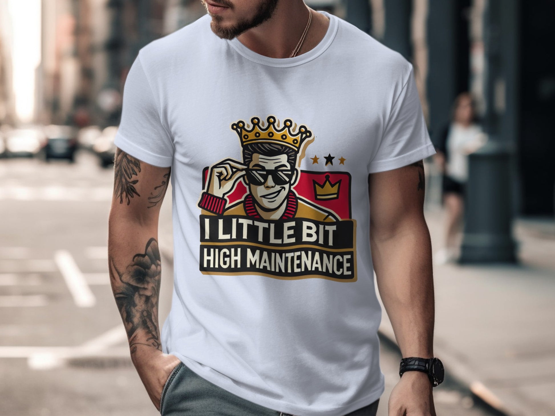 I Little Bit High Maintenance Crowned Tee product type