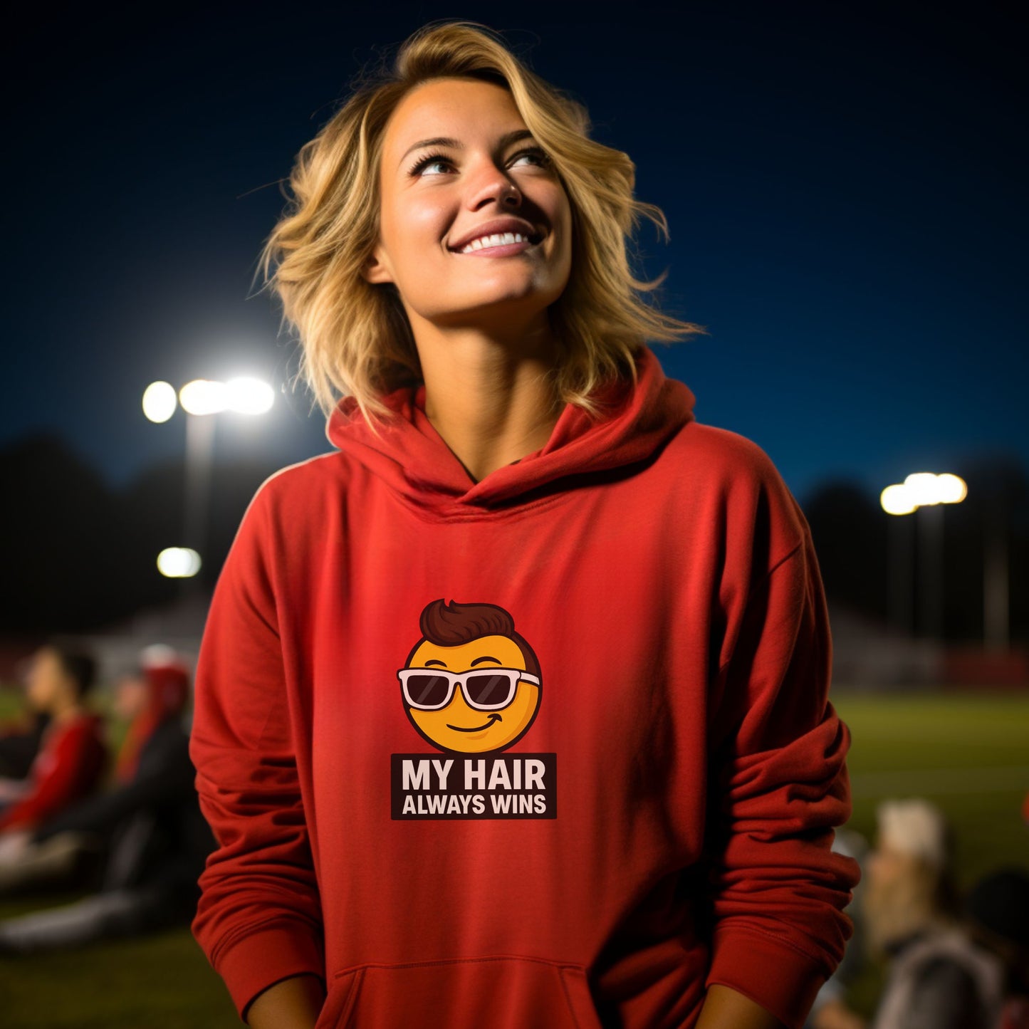 My Hair Always Wins Graphic Hoodie product