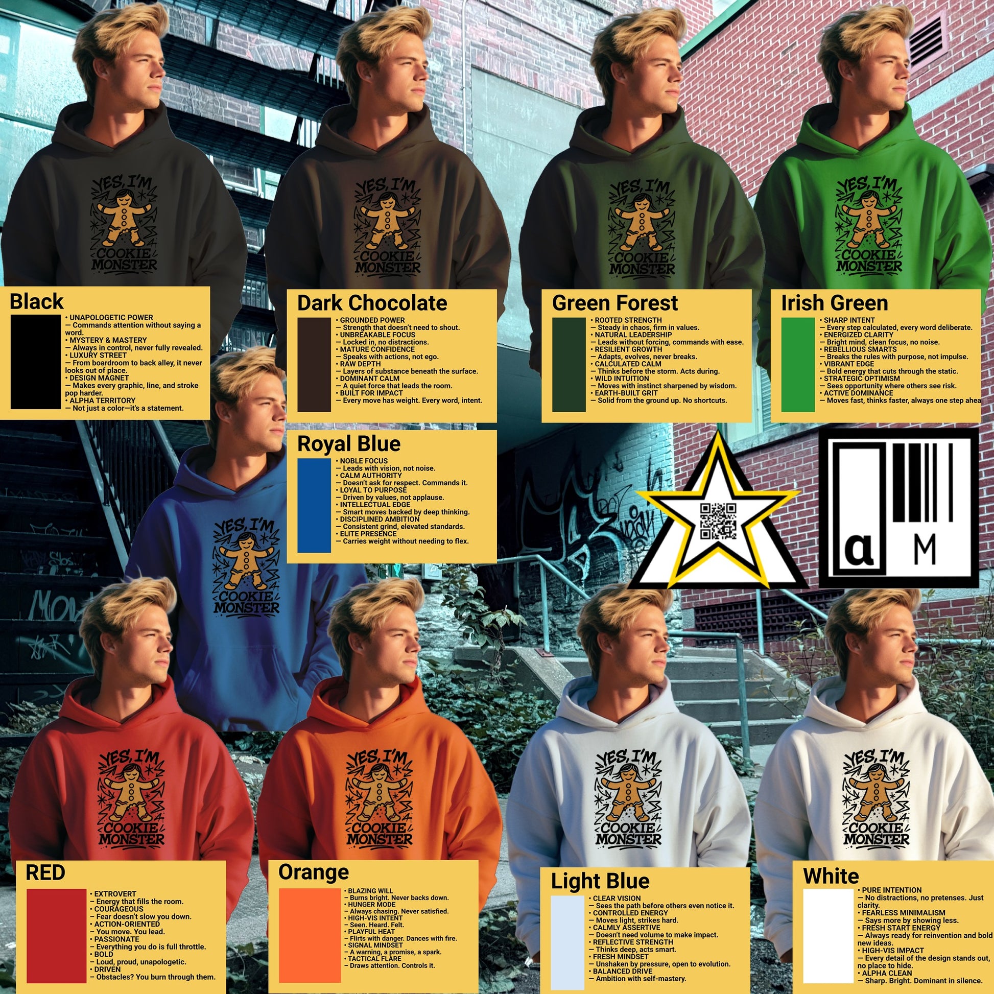 Retro Graphic Print Hoodie Stylish Urban Apparel product type