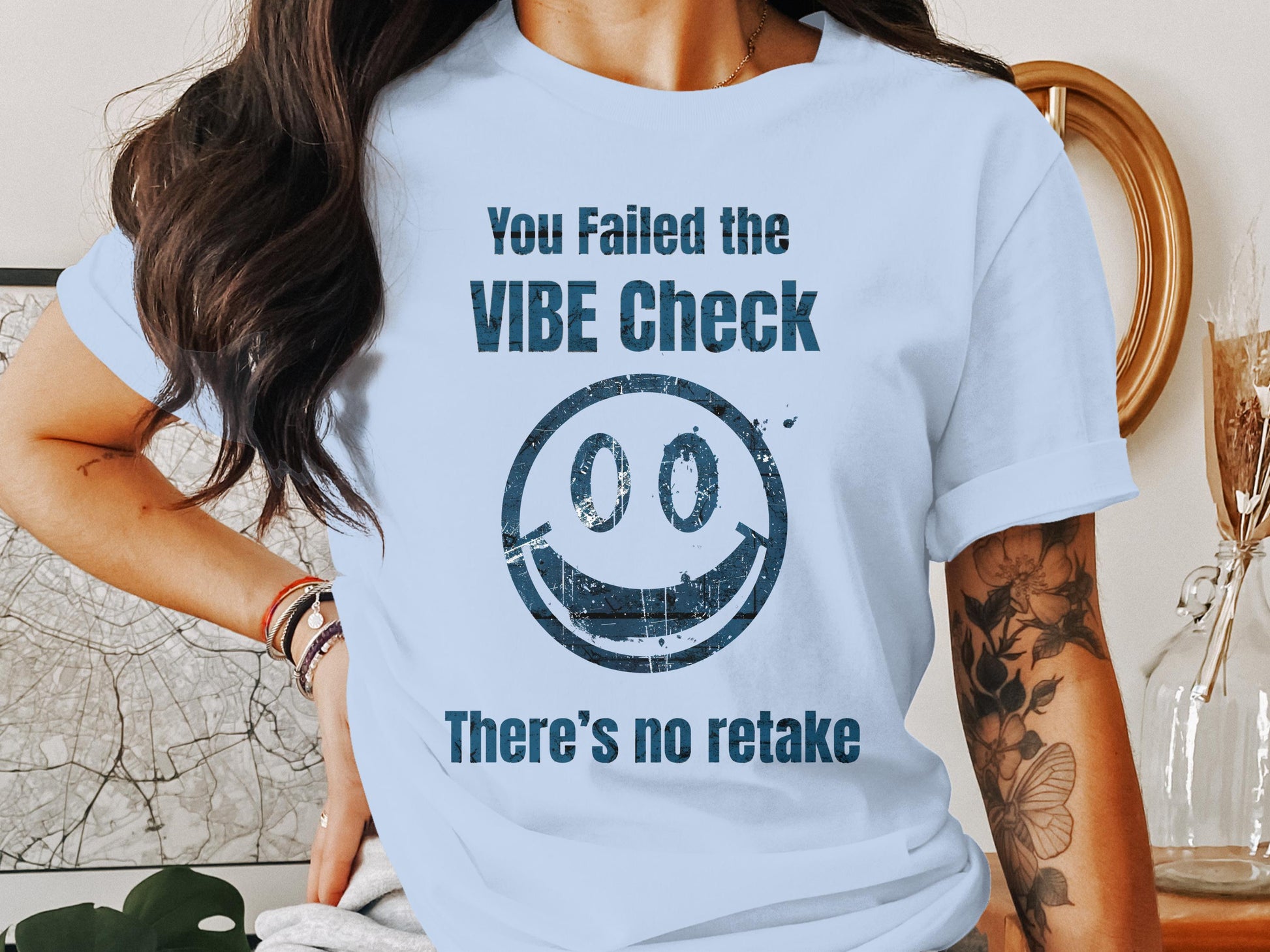 You Failed the Vibe Check Smiley Face T-Shirt product