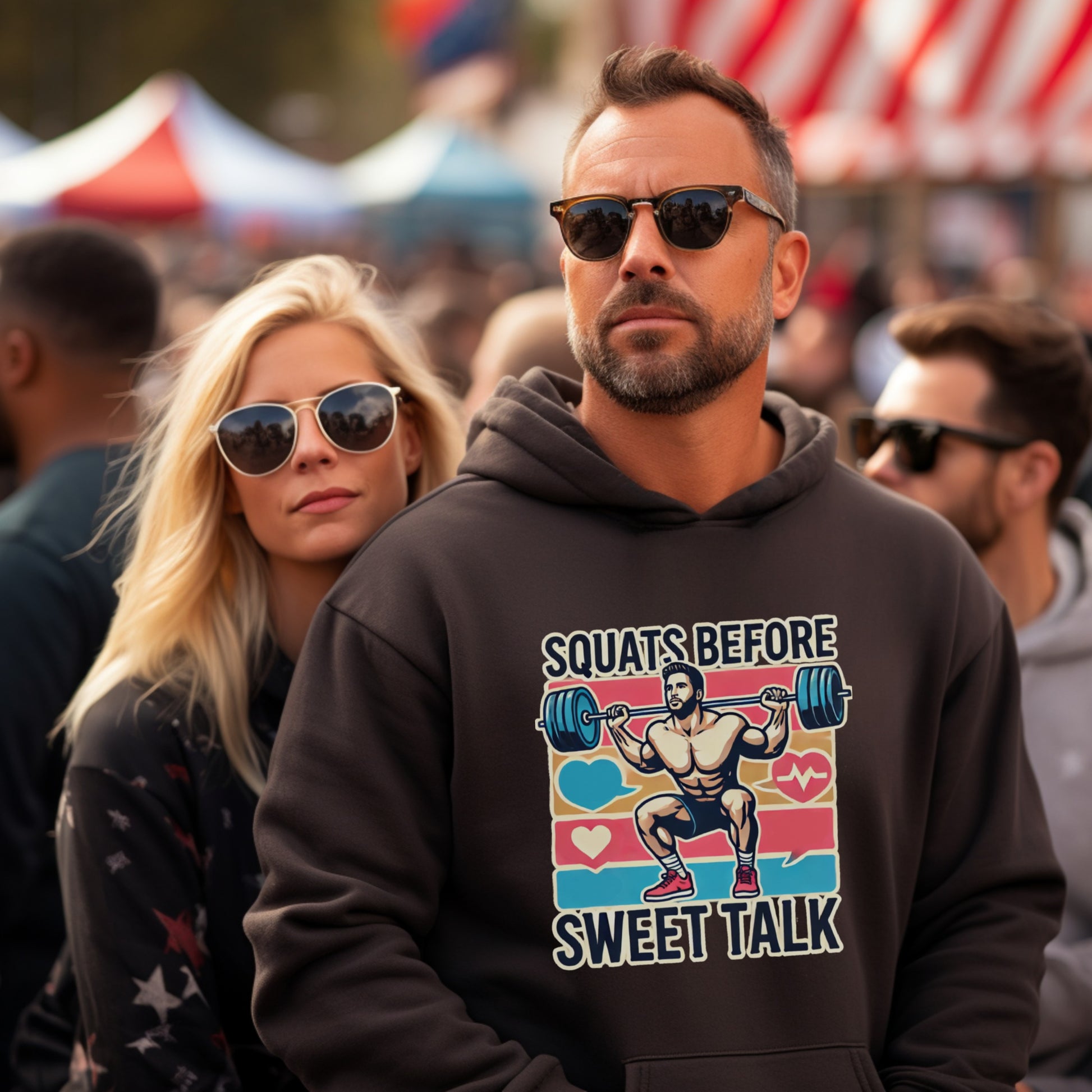 Squats Before Sweet Talk Workout Shirt Hoodie Product