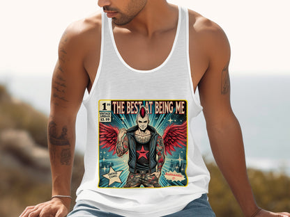 The Best at Being Me Printed Graphic Tank Top product type