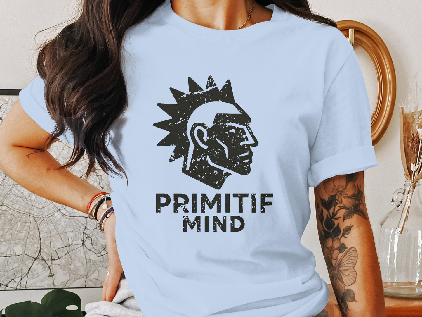 PRIMITIF MIND Graphic T Shirt Unique Design product